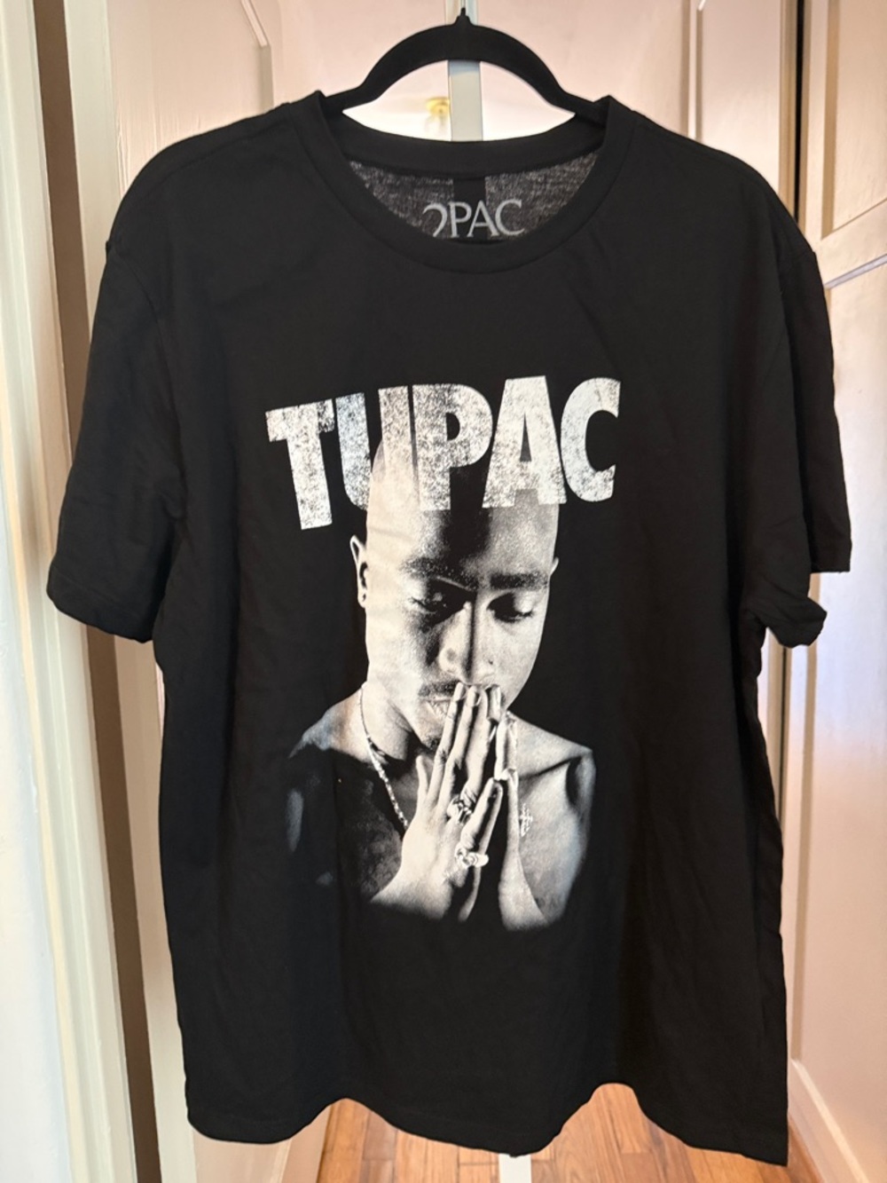 Tupac Graphic Tee in Black and White